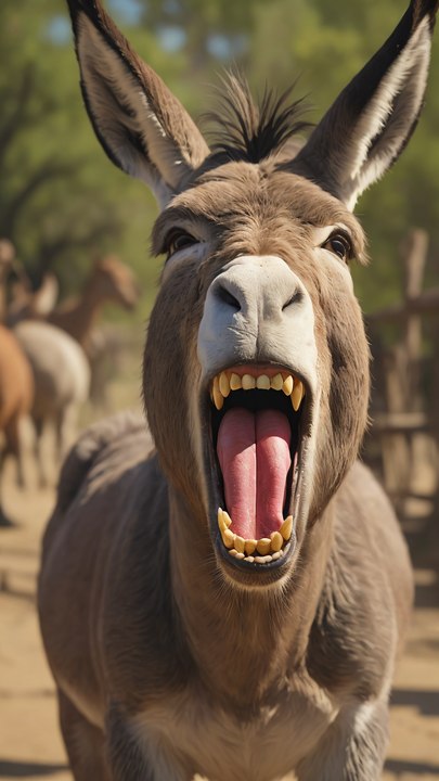 expression rire comme un âne