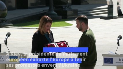 Aide à l'Ukraine : L'Europe doit tenir ses promesses, dit la présidente du Parlement européen