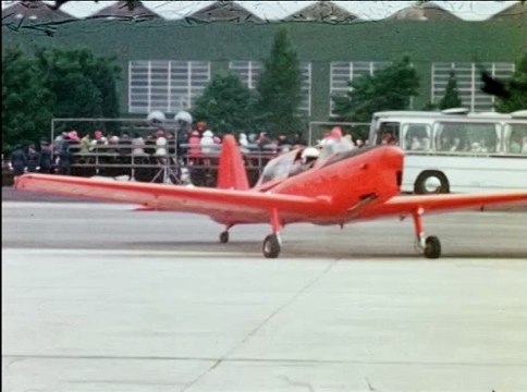 The former Prince of Wales, now King Charles, touching down in a Chipmunk