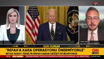 Beyaz Saray'dan Refah ve ateşkes açıklaması