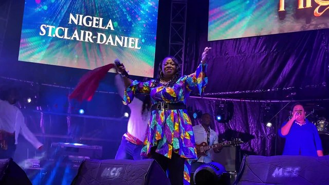 Nigela St Clair-Daniel au festival de jazz de Sainte-Lucie, mercredi 8 mai.
