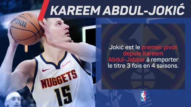 Denver Nuggets - Les stats folles de Nikola Jokić, MVP pour la 3ème fois