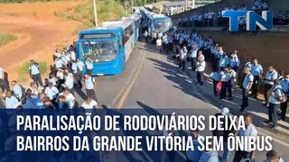 Paralisação de rodoviários deixa bairros da Grande Vitória sem ônibus