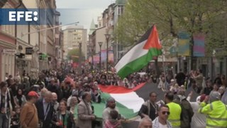 Miles de personas recorren Malmö para pedir la exclusión de Israel de Eurovisión