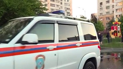 فيديو: إصابة 11 شخصاً من بينهم طفل في قصف على مدينة يبلغورود في روسيا