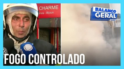 Bombeiro diz que fogo em loja na zona sul de SP está controlado