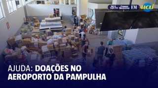 Aeroporto da Pampulha recebe doações