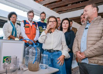 Exército testa purificadores de água doados pelo influenciador Felipe Neto