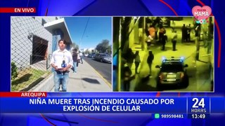 Tragedia en Arequipa: menor de edad fallece tras incendio causado por la explosión de un celular