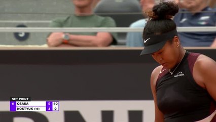 Rome - Osaka bien trop forte pour Kostyuk