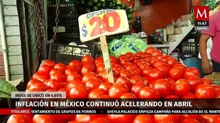 Inflación en México sube a 4.65% durante abril