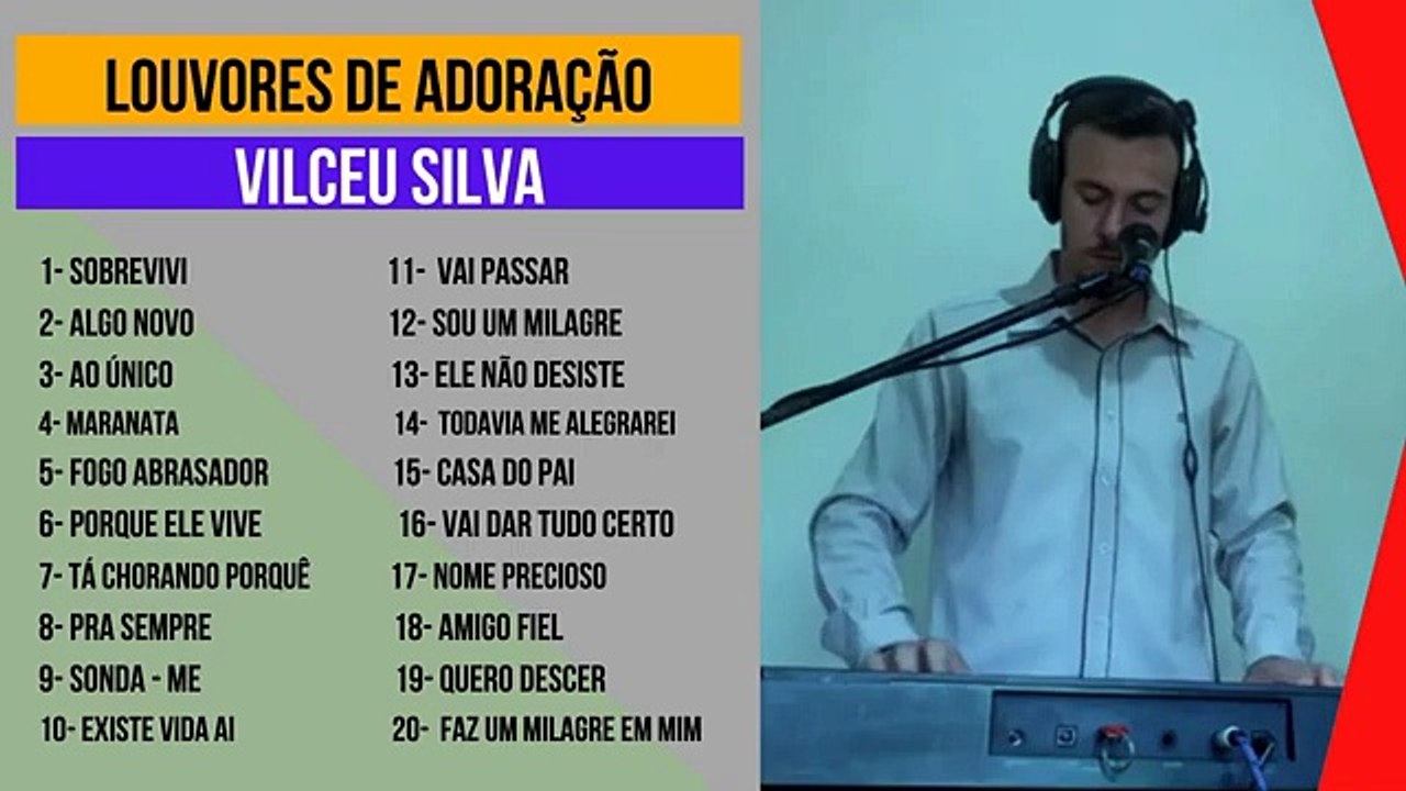 LOUVORES DE ADORAÇÃO NO TECLADO - VILCEU SILVA _ COVER _ AS 20 MAIS TOCADAS _ LOUVORES GOSPEL 2024