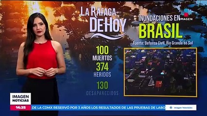 Se reportan 100 personas muertas tras las inundaciones en Brasil