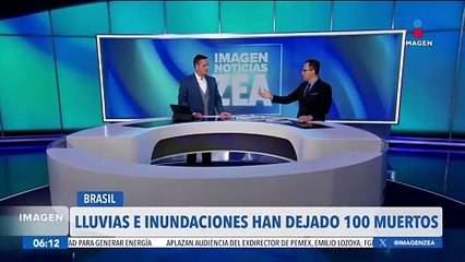 Lluvias e inundaciones en Brasil han dejado al menos 100 muertos