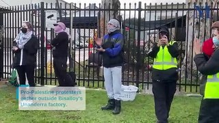 Pro-Palestine protesters gather at Unanderra factory │ Illawarra Mercury │ May 10, 2024