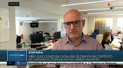 Catalanes se preparan para las elecciones al parlamento en España