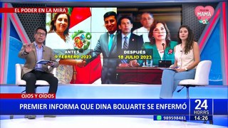 Dina Boluarte: Gustavo Adrianzén revela que presidenta se recupera tras una afección pulmonar