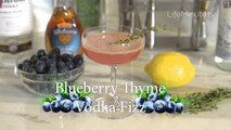 Blueberry Thyme Vodka Fizz