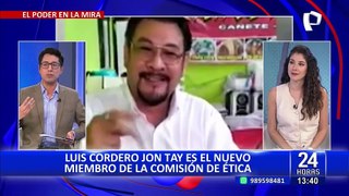 Luis Cordero Jon Tay es nombrado nuevo integrante de la Comisión de Ética
