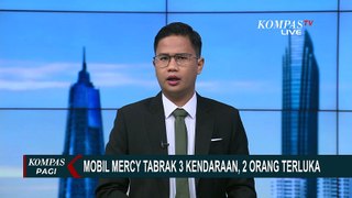 Diduga Sopir Mabuk, Mobil Mercy Tabrak 3 Kendaraan di Kota Medan