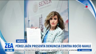 María Elena Pérez-Jaén presenta denuncia contra Rocío Nahle
