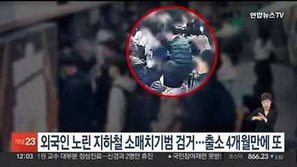 외국인 노린 지하철 소매치기범 검거…출소 4개월 만에 범행