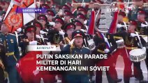 Presiden Putin Saksikan Parade Militer di Rusia, Tank Hingga Rudal Dipamerkan!