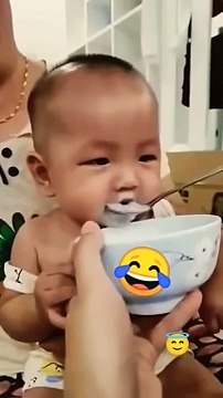 Cute baby laughing smiling