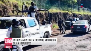 Automovilistas grabaron balacera entre sicarios y soldados en Tocumbo, Michoacán