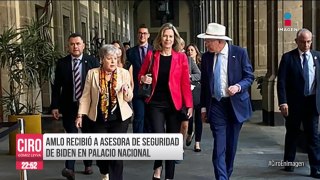 López Obrador se reunió con asesora de Seguridad de EU en Palacio Nacional