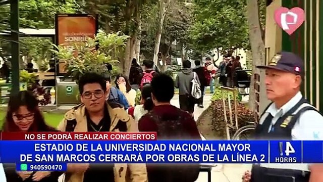 Conciertos en estadio San Marcos se cancelarían por obras de la Línea 2 del Metro de Lima