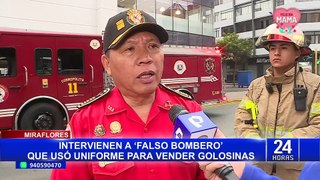 Miraflores: los delitos en los que habría incurrido falso bombero que subía a buses para vender caramelos