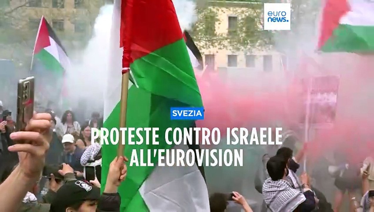 Eurovision: migliaia protestano contro Israele, la cantante di Tel Aviv contestata dal pubblico