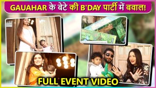 Gauahar and Zaid Celebrate Their Son Zehaan's 1st Birthday Happy Family