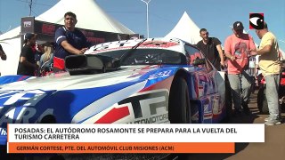 Posadas: el autódromo Rosamonte se prepara para la vuelta del turismo carretera