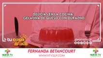 Delicias en la Cocina: Gelatina de Queso con Durazno