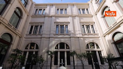 Completato il restauro del cortile interno di Montecitorio, ecco le immagini