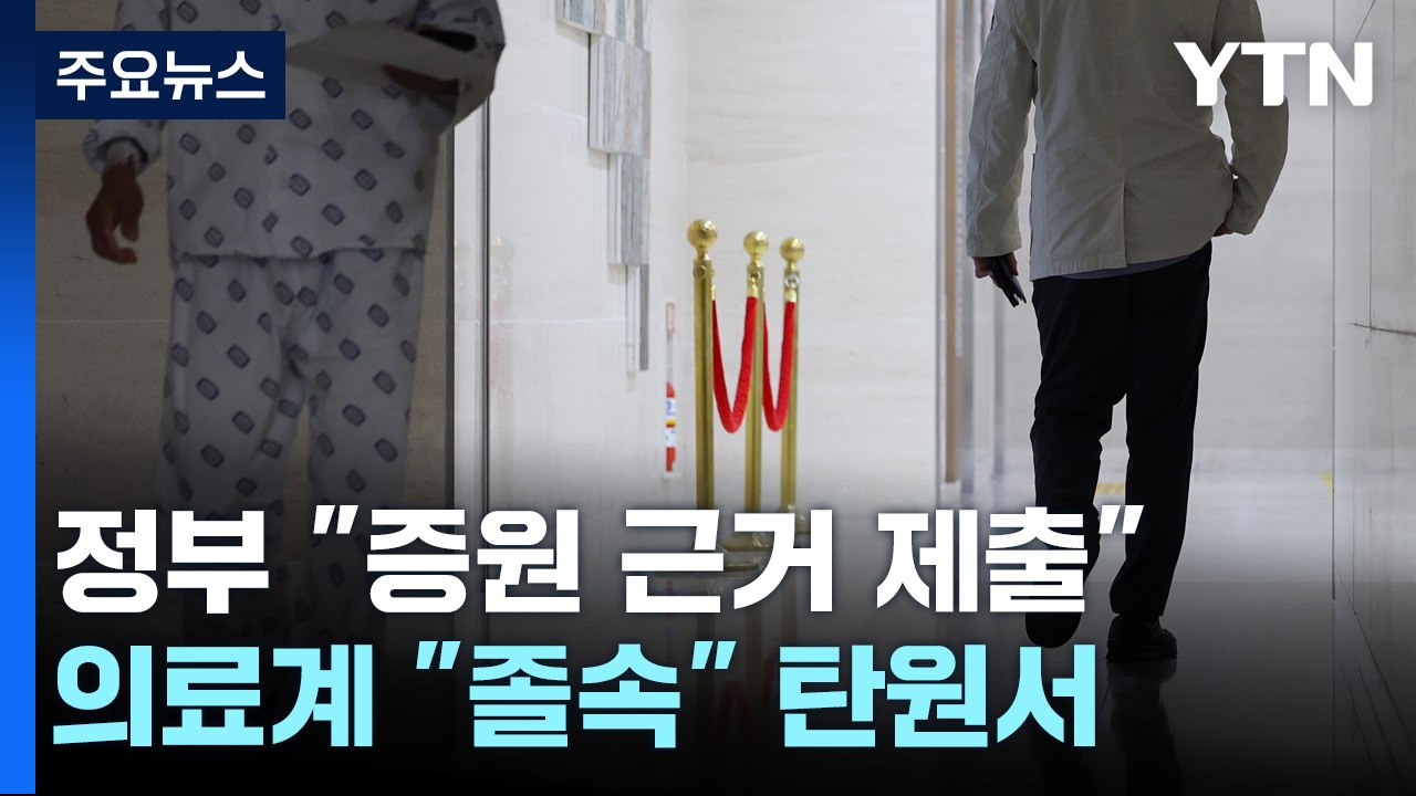 정부 "증원 근거 제출"...의료계, '졸속' 탄원서 제출 / YTN