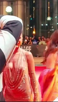 Shehnaaz Gill Hot In Heavily Plunging Cowl-Neck Gown At Toronto Film Festival