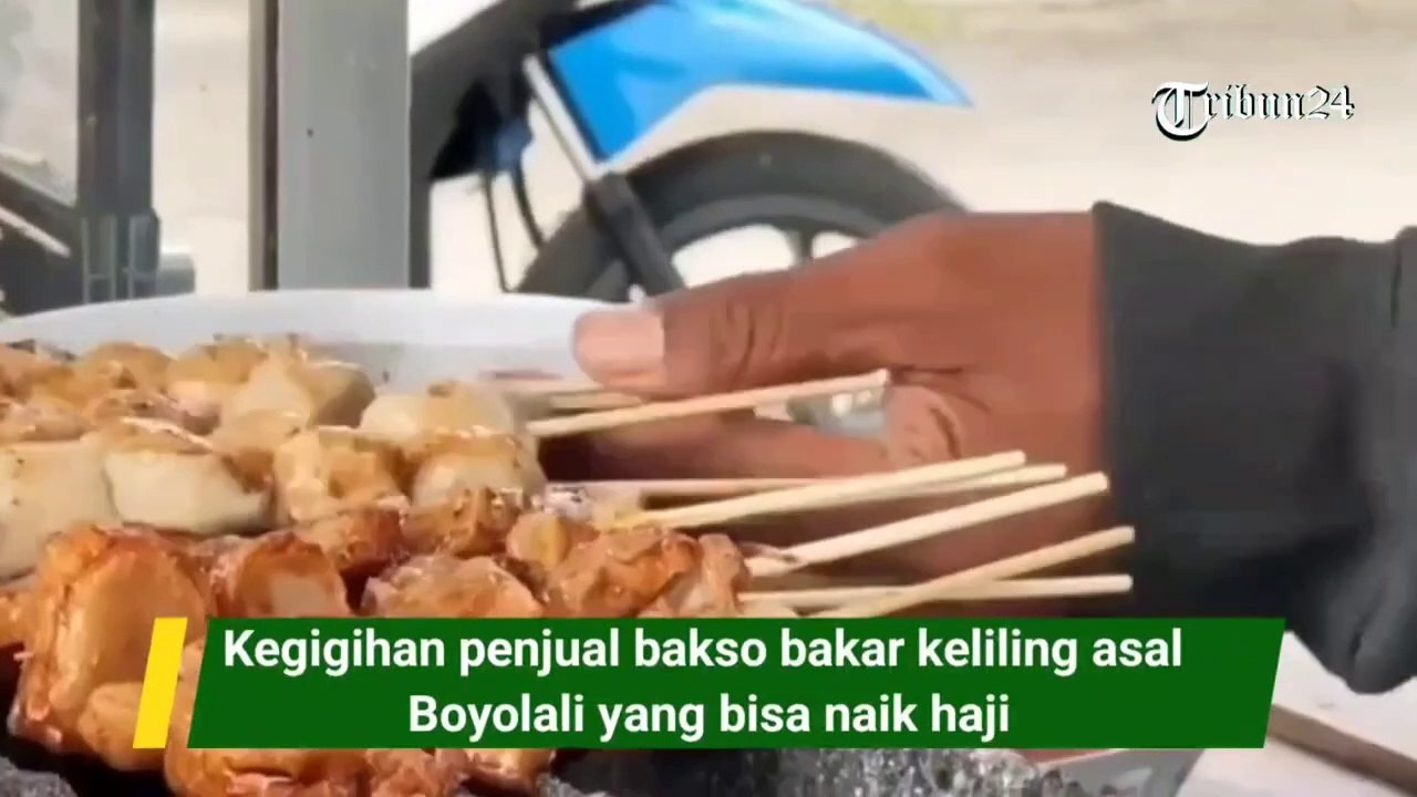 Kegigihan penjual bakso bakar keliling asal Boyolali yang bisa naik haji