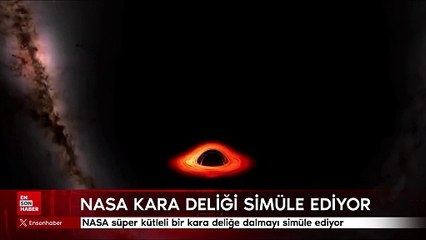 NASA süper kütleli bir kara deliğe dalmayı simüle ediyor