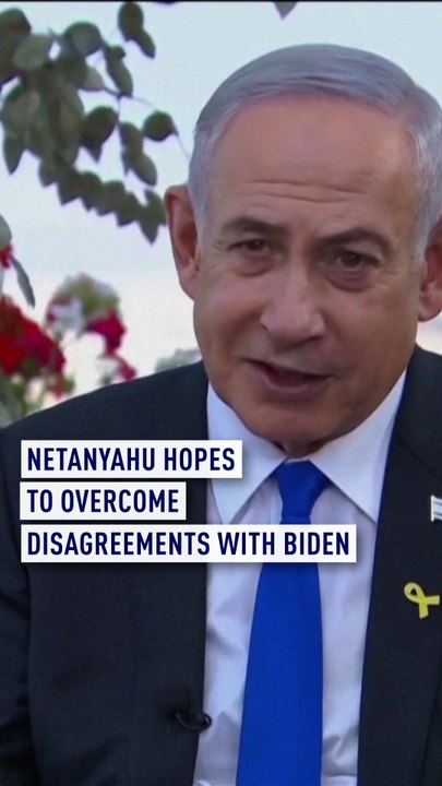 Netanyahu says he hopes to overcome disagreements with Biden