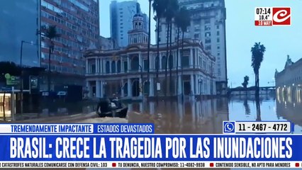 Tragedia en Brasil: ya son más de cien los muertos por las inundaciones