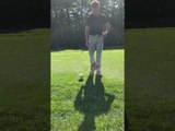Guy Attempts Golf Trick Shot and Smashes Golf Club with Ball
