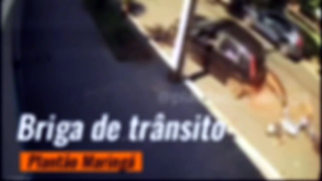 Motorista passa por cima de motociclista em briga de trânsito em Maringá e foge