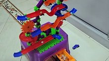 Marble Run Race ASMR Sound _ Satisfying Building Block Coaster with Dump Truck #marble #marblerun (1)