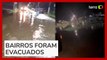 Vídeos mostram as águas tomando as ruas de Pelotas, no sul do RS