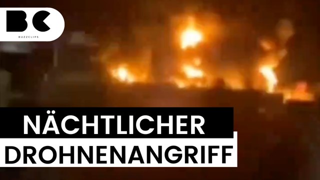 Ukrainische Drohnen entfachen Feuer in russischem Öllager