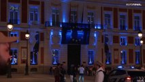 شاهد: مدريد تتزين بالضوء الأزرق احتفالاً بيوم الاتحاد الأوروبي