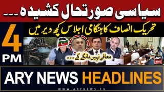 ARY News 4 PM Headlines 10th May 2024 | PTI ka Hangami Ijlas